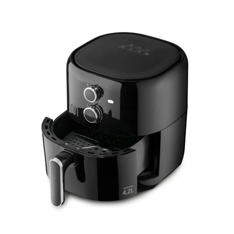 Fritadeira Air Fryer Multilaser 4.2 Litros 127V Preta CE190 - Imagem 2