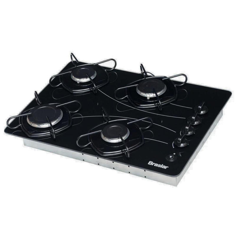 Cooktop a gas Braslar Pop 4 bocas Mesa de vidro - Imagem 2