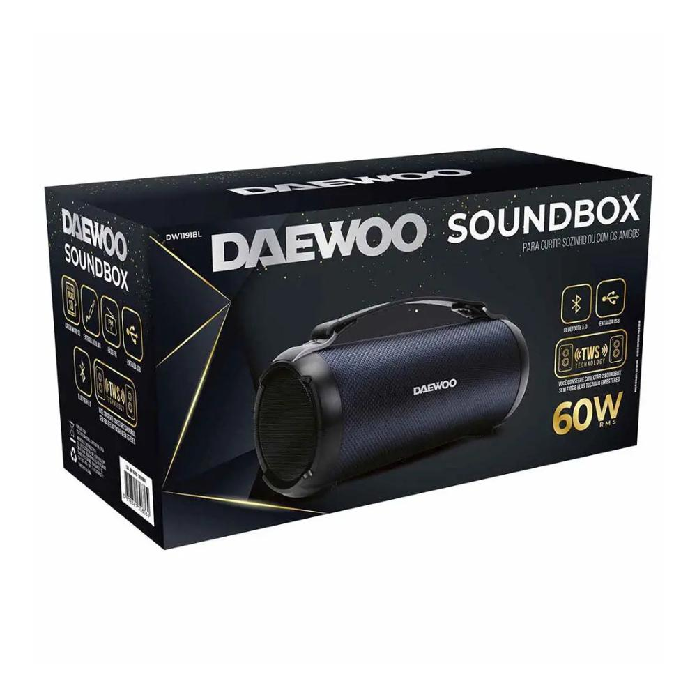 Caixa de som Bluetooth TWS Daewoo Soundtower DW1191BL - Imagem 5