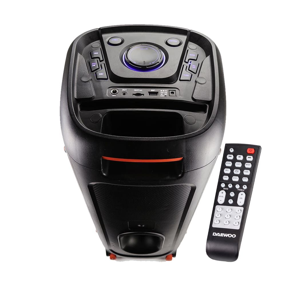 Caixa de som Bluetooth Daewoo Partybox DW815 Preta - Imagem 5