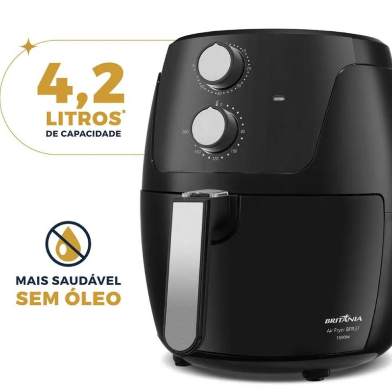 Air Fryer Britania 4,2L Antiaderente 127V BFR37 - Imagem 4